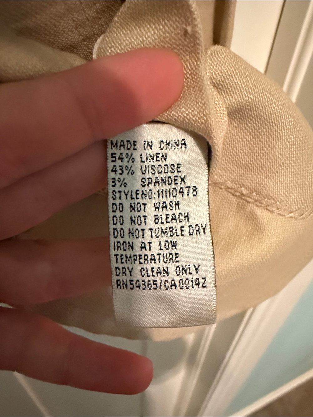 Peter Nygard Linen Blend Cream Embroidered Toggle Jacket Plus Size 14 - Picture 3 of 12